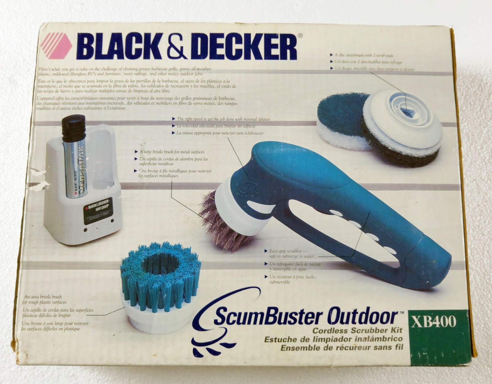 Black and Decker ScumBuster Indoor/Outdoor Power Scrubber XB400