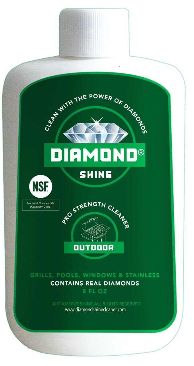 Diamond Shine Outdoor 10 oz Commercial Professional Cleaner Hard Water BBQ Grill