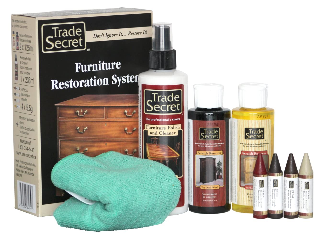 Complete Wood Furniture & Floor Restoration Kit – Scratch Repair and Polish S…