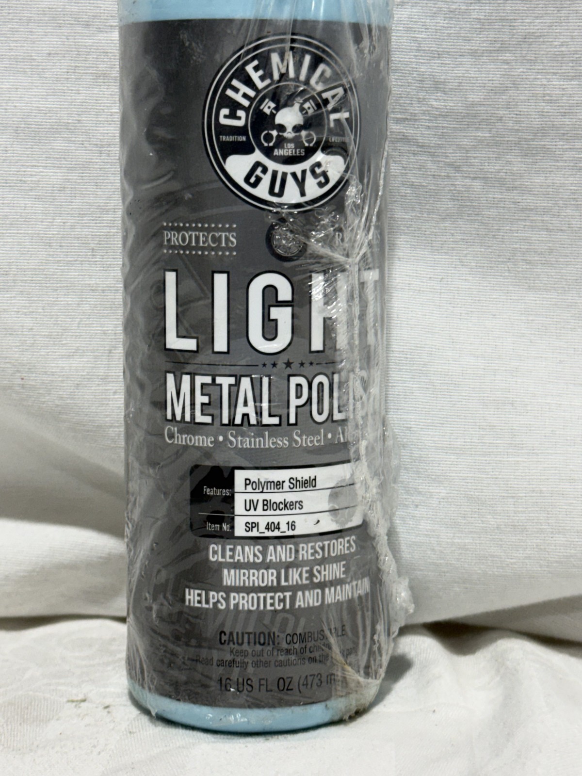 Light Metal Polish (Works on Chrome, Stainless Steel, Aluminum & More), 16 fl oz