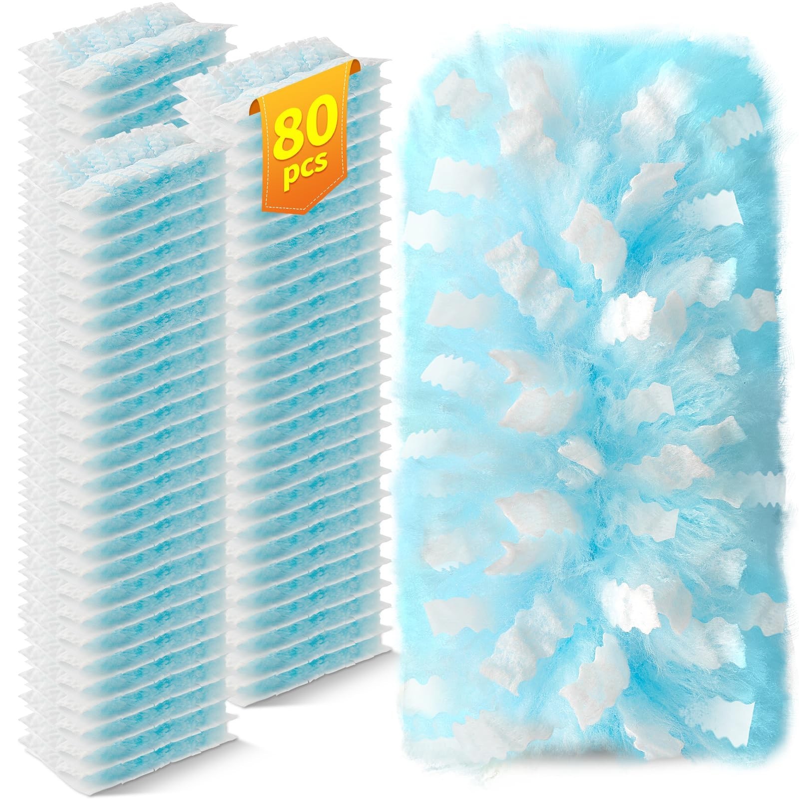 80 Count Microfiber Duster Refills for Swiffer, 180° Multi-Surface Cleaning, Uns