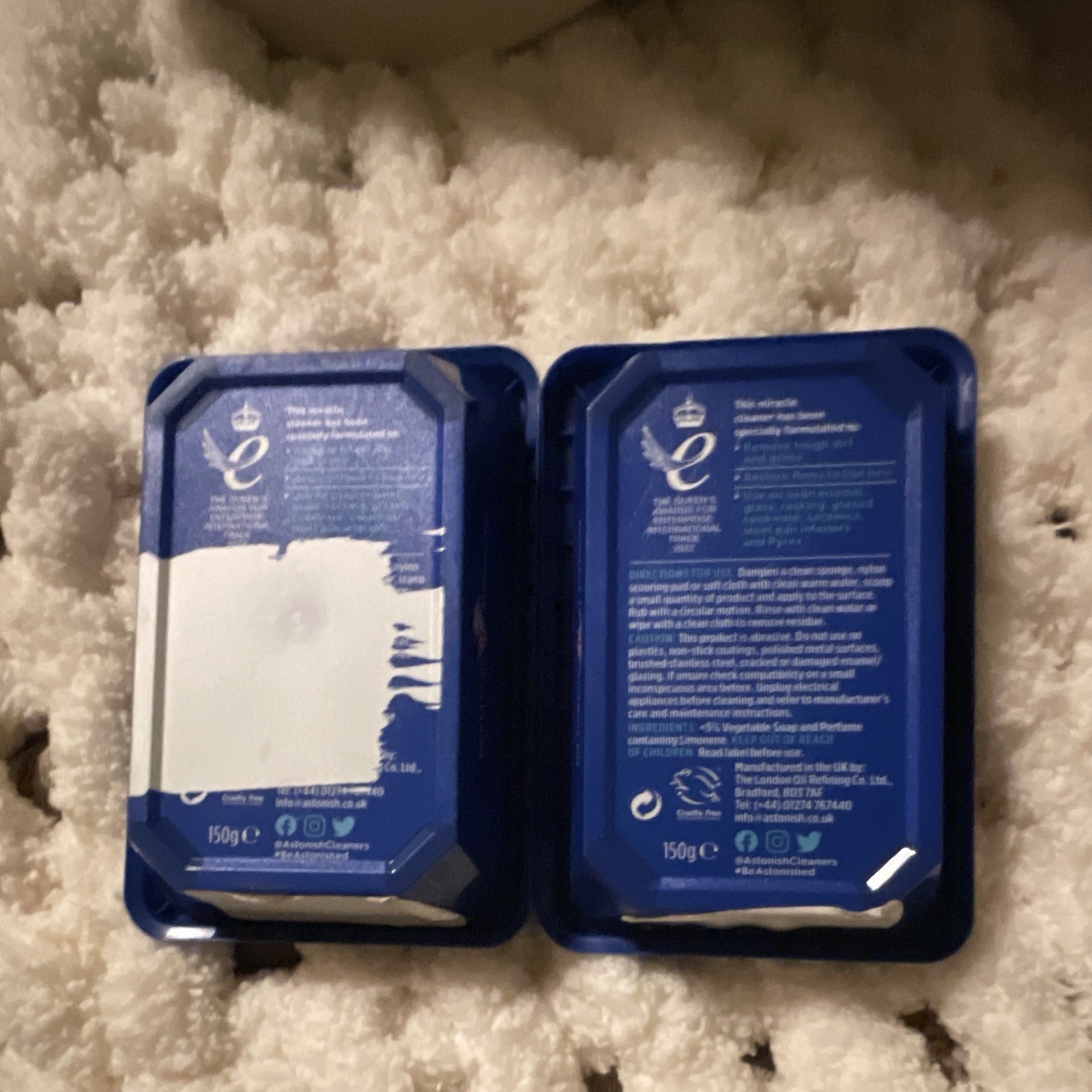 Astonish Oven & Cookware Cleaner Paste 150g 2 Pack Vegan Unscented