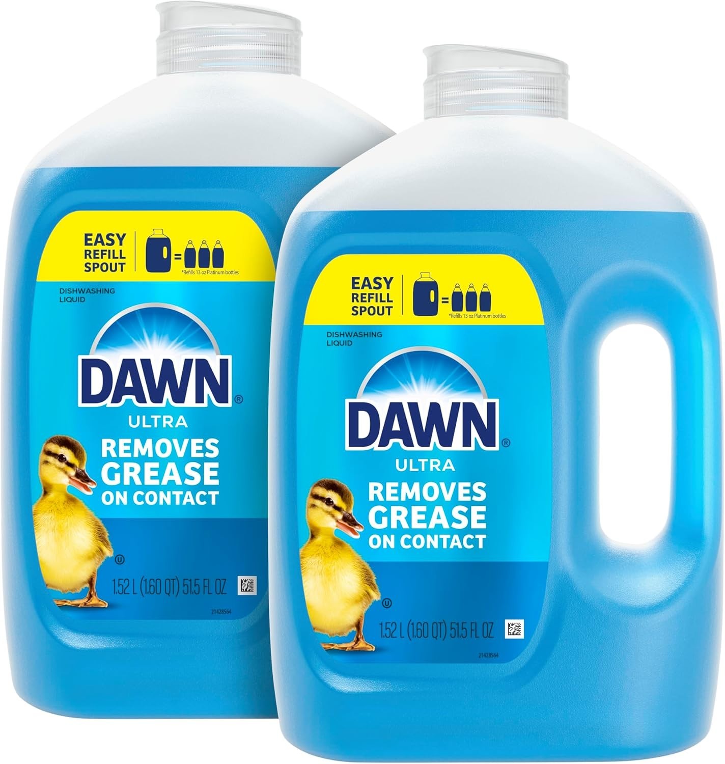 Dawn Ultra Original Dish Soap Refill Jug Large Size Original Blue Liquid Dishwas