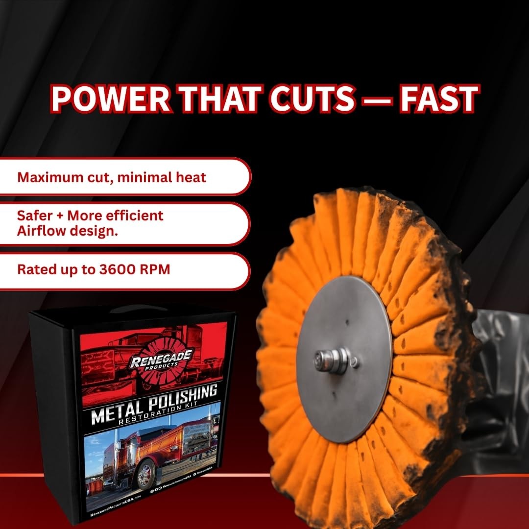 Renegade Products Big Rig & Semi Truck Metal Polishing Complete Kit with Buff…