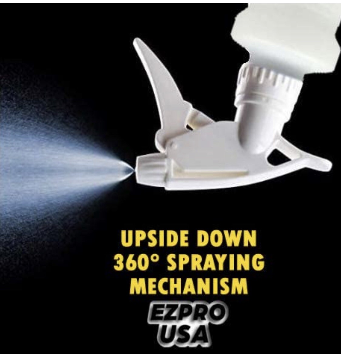 EZPRO USA Empty Plastic Spray Bottles 16oz, Upside Down, Adjustable Mist, 16pack