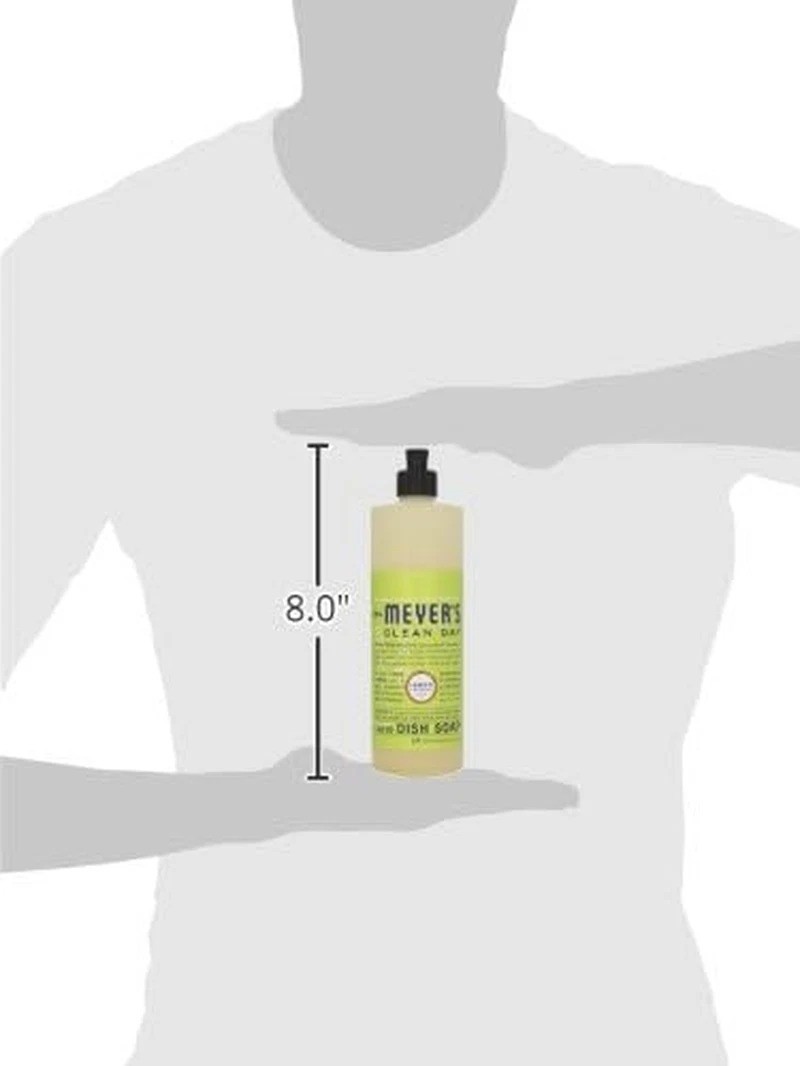 MRS. MEYER’S CLEAN DAY Liquid Dish Soap, Biodegradable Formula, Lemon Verbena, 1