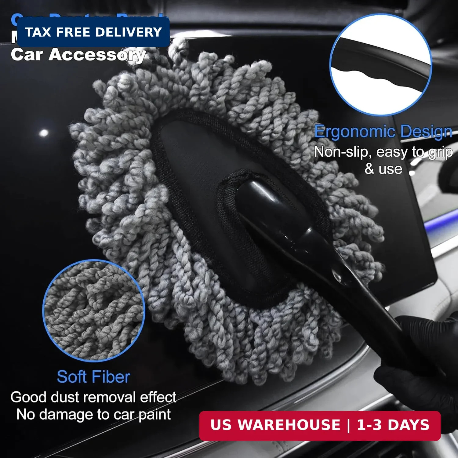 10PCS Car Detailing Cleaning Kit Interior Cleaner, Car Detailing Brushes, Car Du
