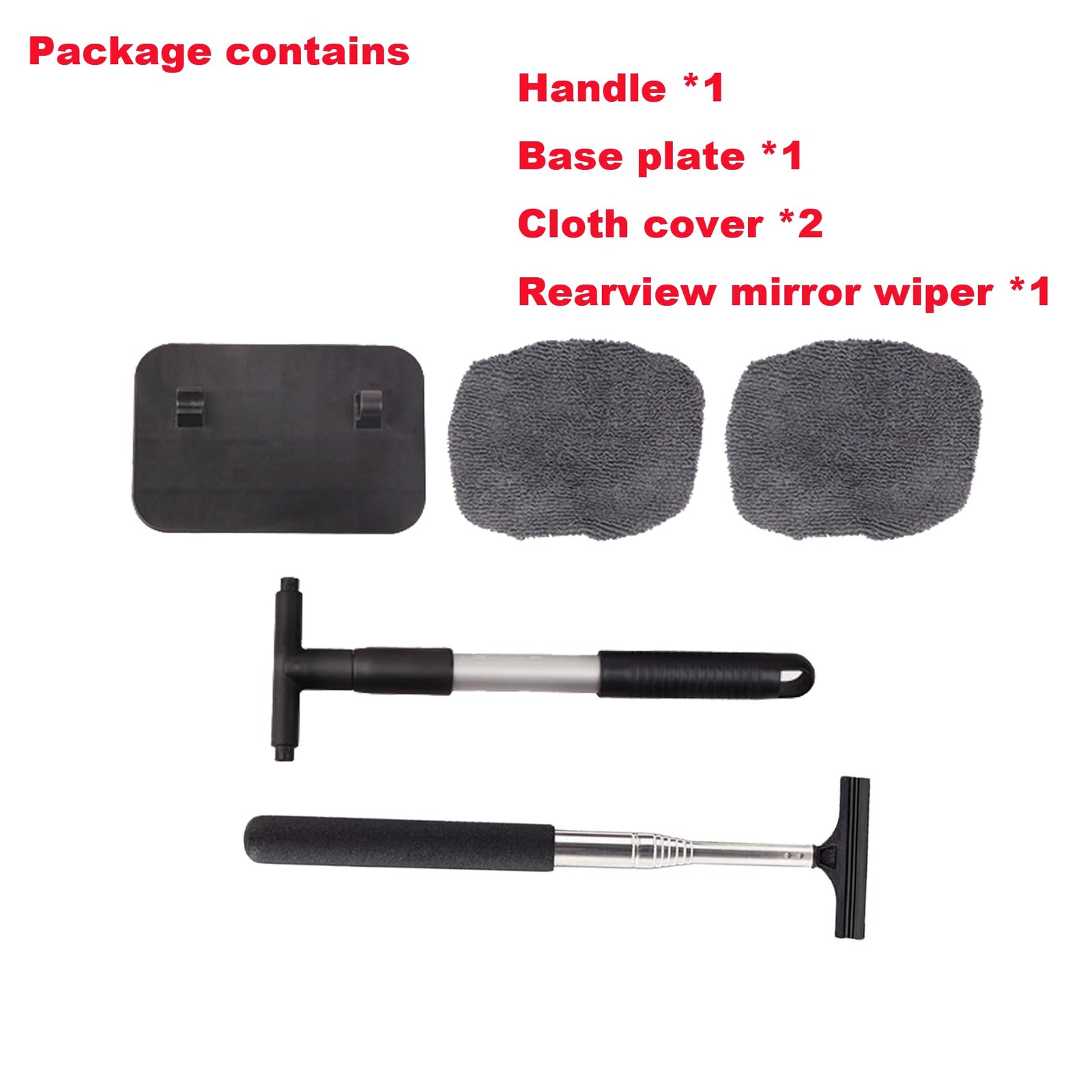 Car Rearview Mirror Wiper 2 pack Universal Automotive Car Accessories Telesco…