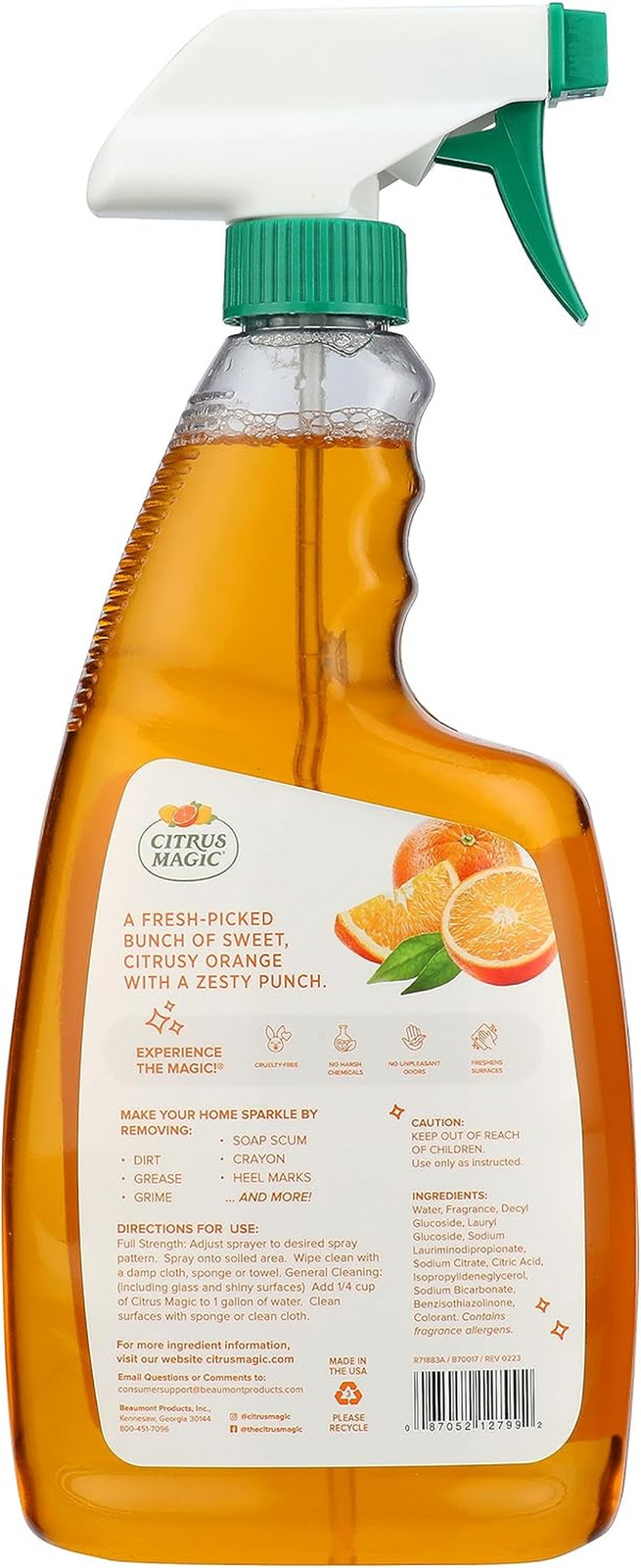 All Purpose Cleaner, Fresh Citrus, 22-Fluid Ounce, Pack of 3