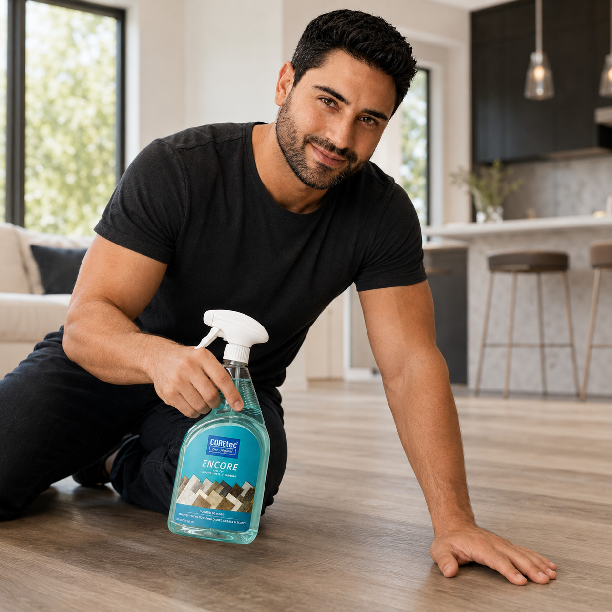 COREtec Encore 03Z76 Luxury Vinyl Floor Cleaner 32 fl oz No-Rinse Spray 2 Pack