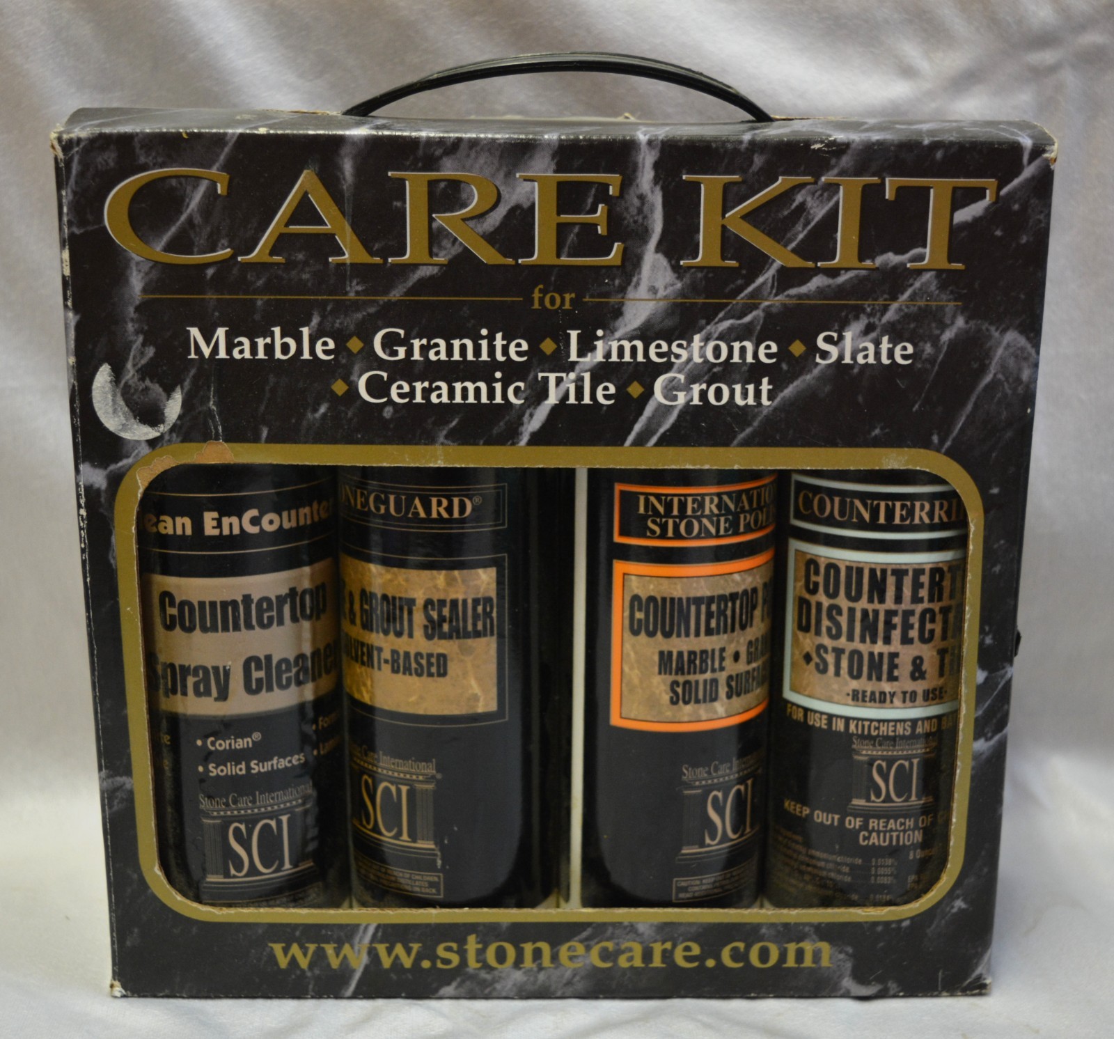 New Stonecare Granite Marble Stone Ceramic Tile Quartz Sealer Care Kit 8oz Set/4