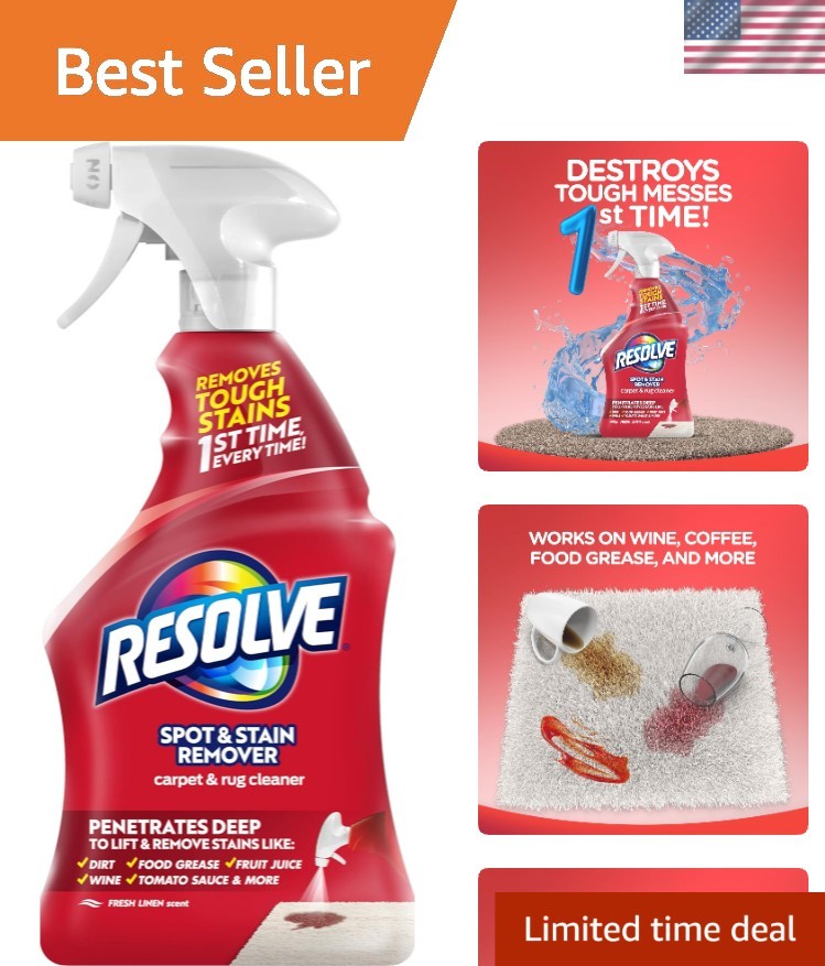 Powerful 22 Oz Carpet Cleaner Spray – Restores and Freshens Fiber Appearance