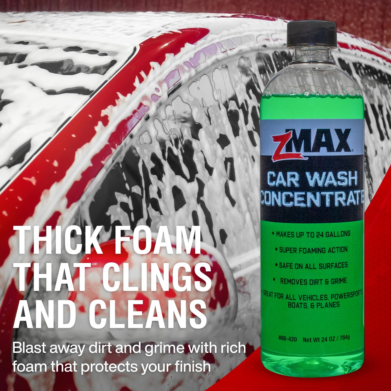 Car Wash Concentrate, 24oz – Car Wash Soap with Clean and Neutral Scent – Saf…