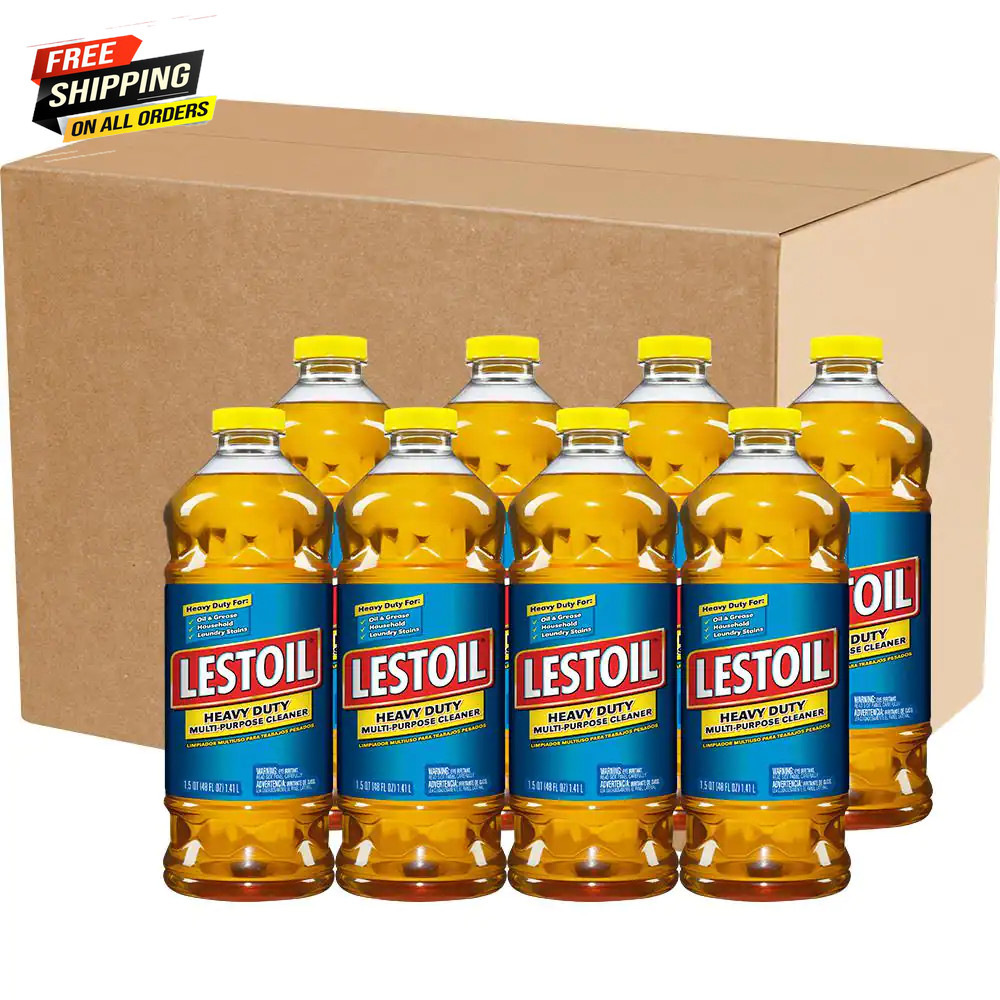Lestoil 48 Oz Concentrated Heavy Duty Multi Purpose Cleaner Pack of 8 Bottles