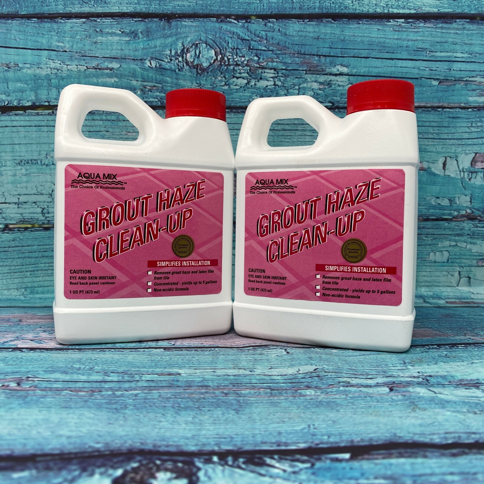 Aqua Mix Professional Grout Haze Clean-Up Pint (2) 16 oz Bottles – 32 Oz Total