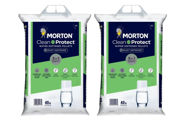 4 pack Morton Clean and Protect Plus Rust Defense Water Softener Salt Pellets 40