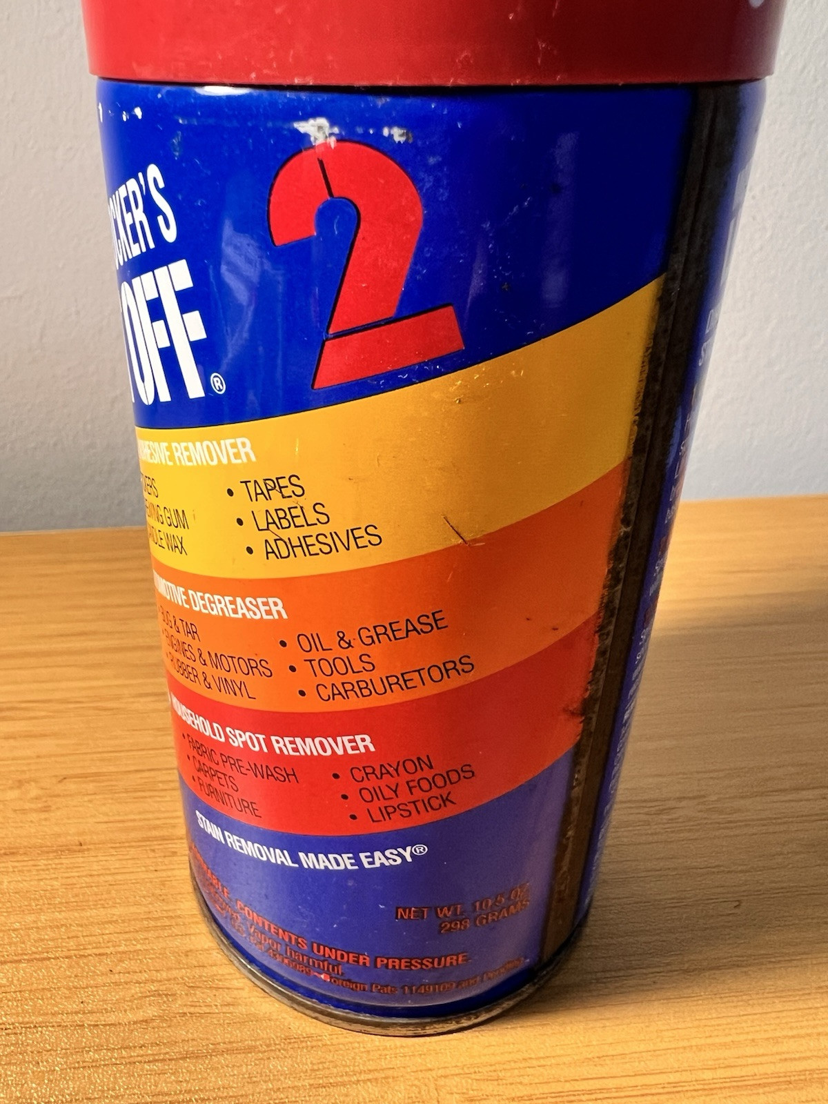 Motsenbocker’s Lift Off 2 Spot Cleaner Degreaser Can 95% FULL 10.5 Oz 298 Gram