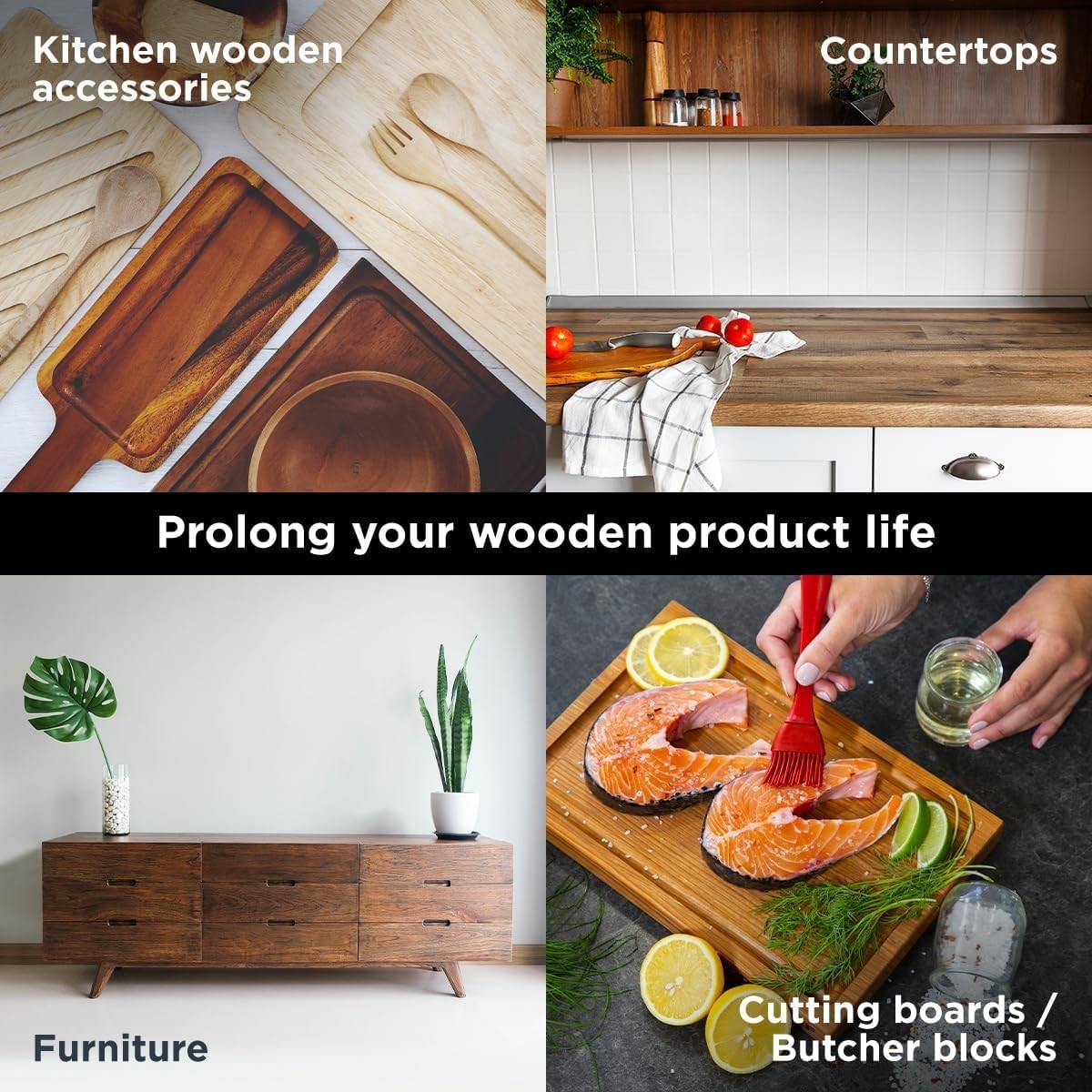 Cutting Board Food Grade Mineral Oil (8,5 oz) – Revitalize Cutting Board, But…