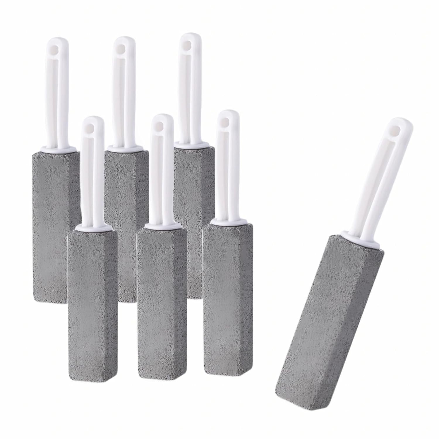 Heavy Duty Pumice Stone Cleaning Tool with Handle Scouring Stick 6 Pack
