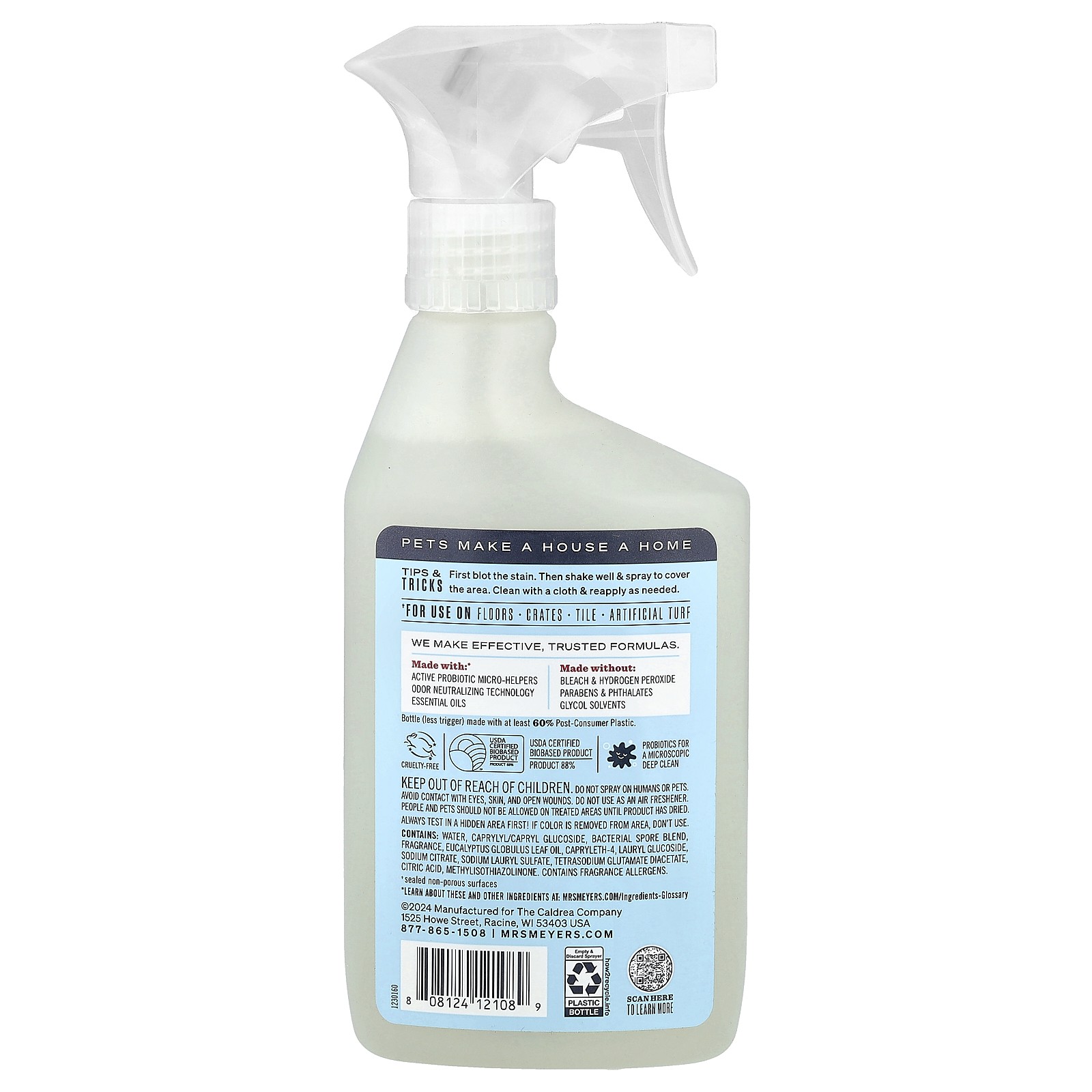 Pet Multi-Surface Cleaner, Coconut Leaf, 16 fl oz (473 ml)