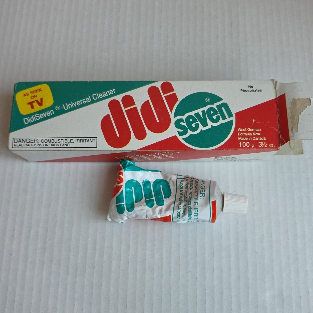 Vintage DiDi Seven Universal Cleaner Tube Canada 3.5 oz 1990 As Seen on TV READ