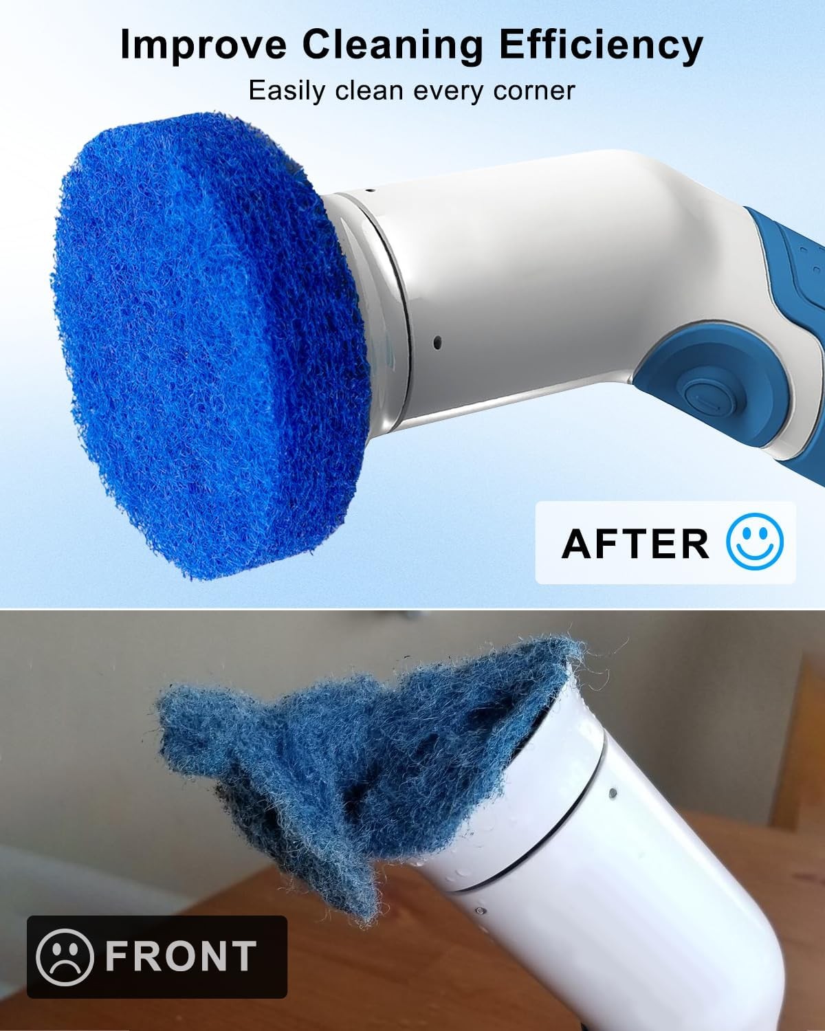 6pcs Power Scrubber Scrub Pad Fit for Black & Decker PKS160 Power Scrubber