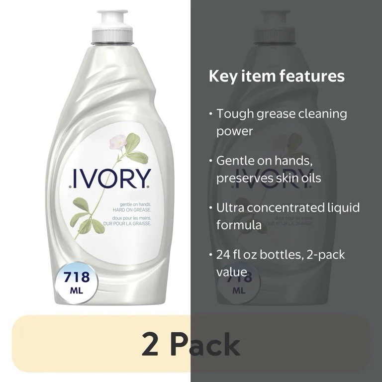Ivory Dish Soap Original 709mL/1.5pt/24fl oz 3 PACK 10 Per master case