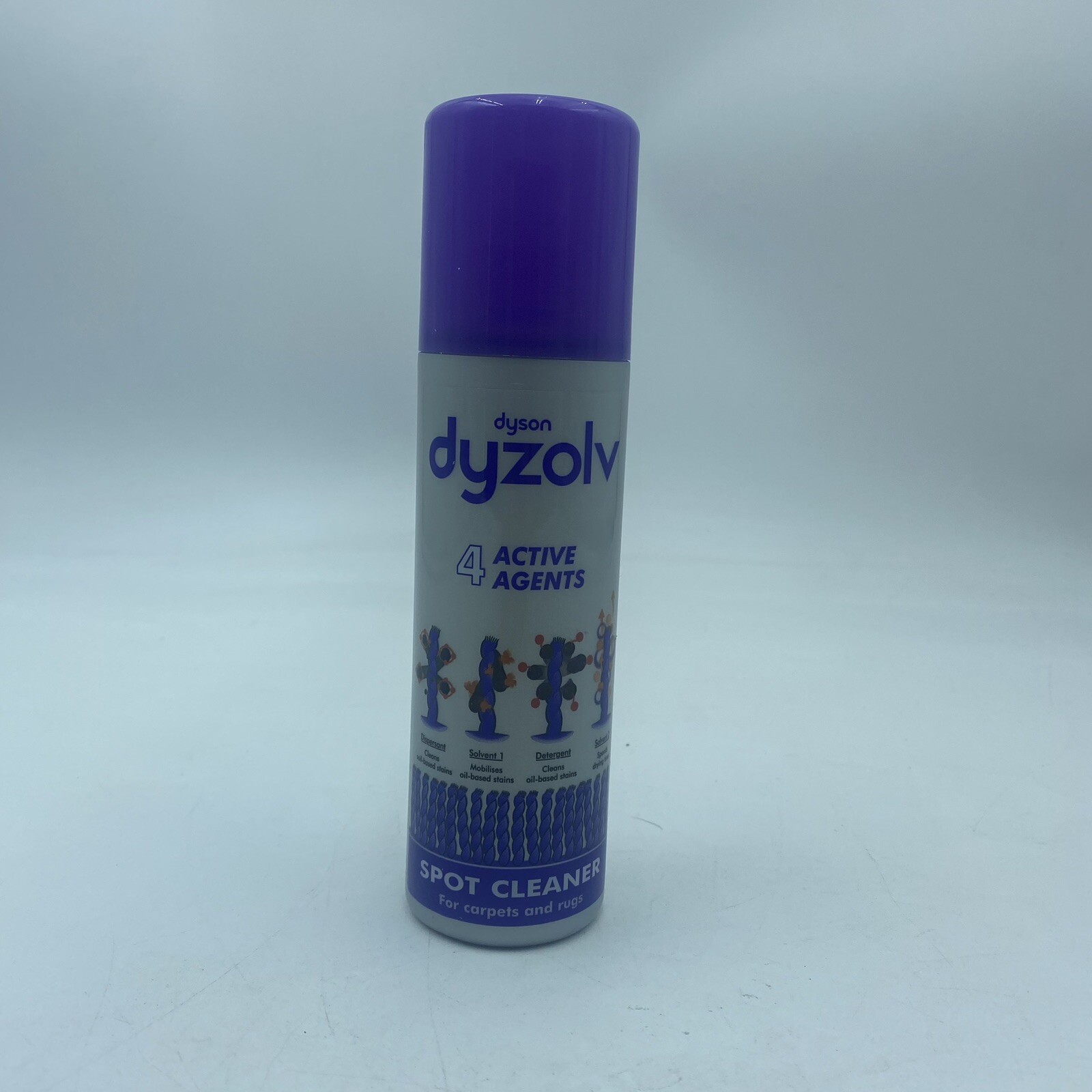 Dyson Dyzolv Spot Cleaner for Carpets & Rugs 4 Active Agents 8.5 oz New
