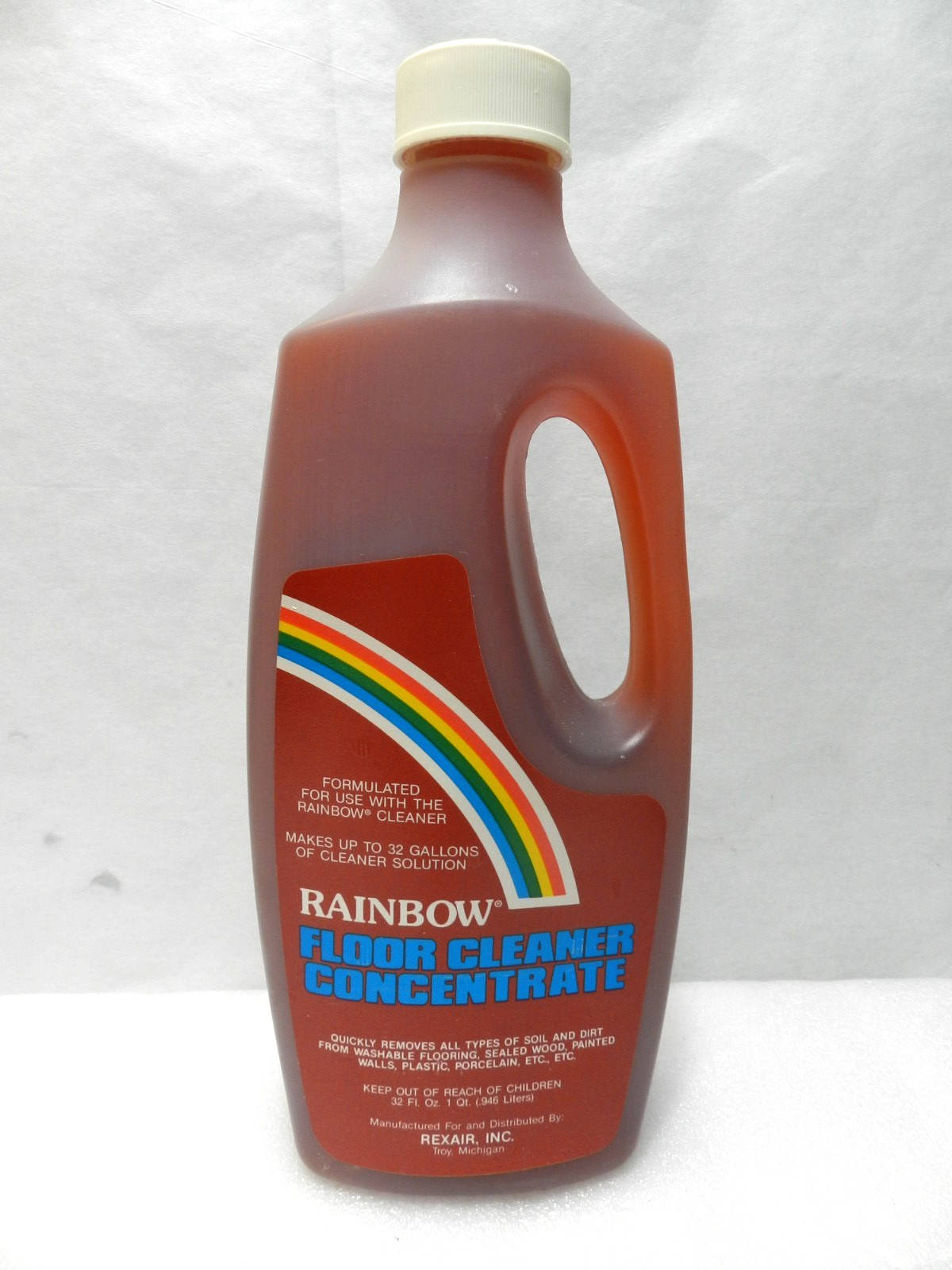 Genuine Rainbow Vacuum Floor Cleaner Concentrate 32 Fl. Oz. SEALED (E17K)