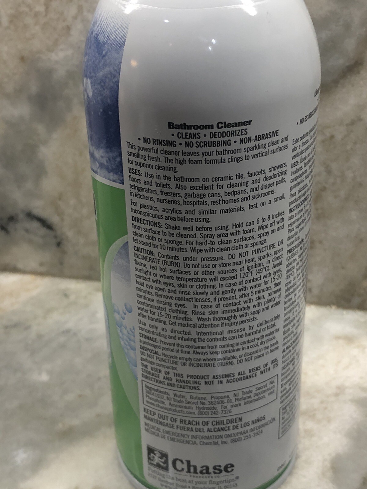 Chases Home Value Bathroom Cleaner Limpiador De Banos:12oz/340g