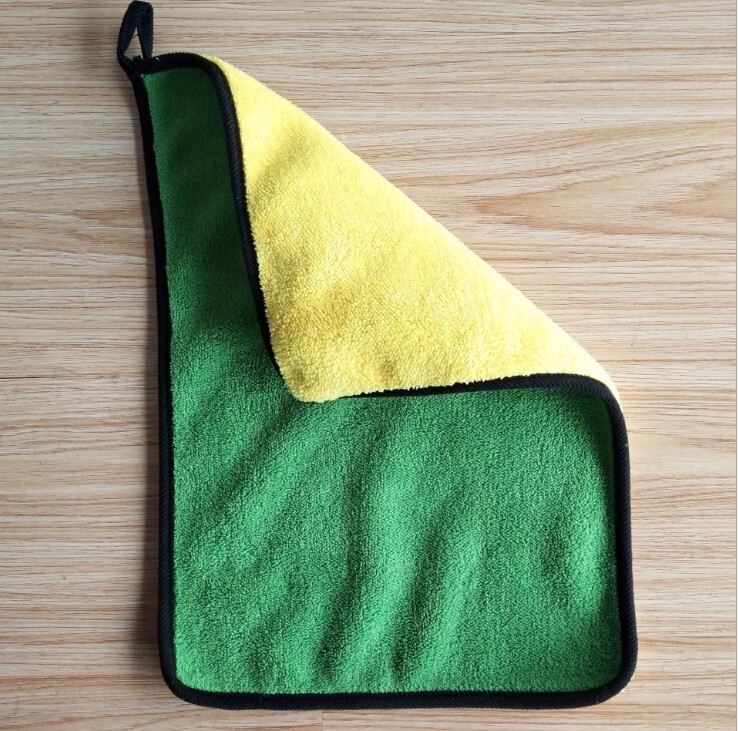 Two-color Double-sided Car Dual-use Cleaning Micro Fiber Towel No Scratches