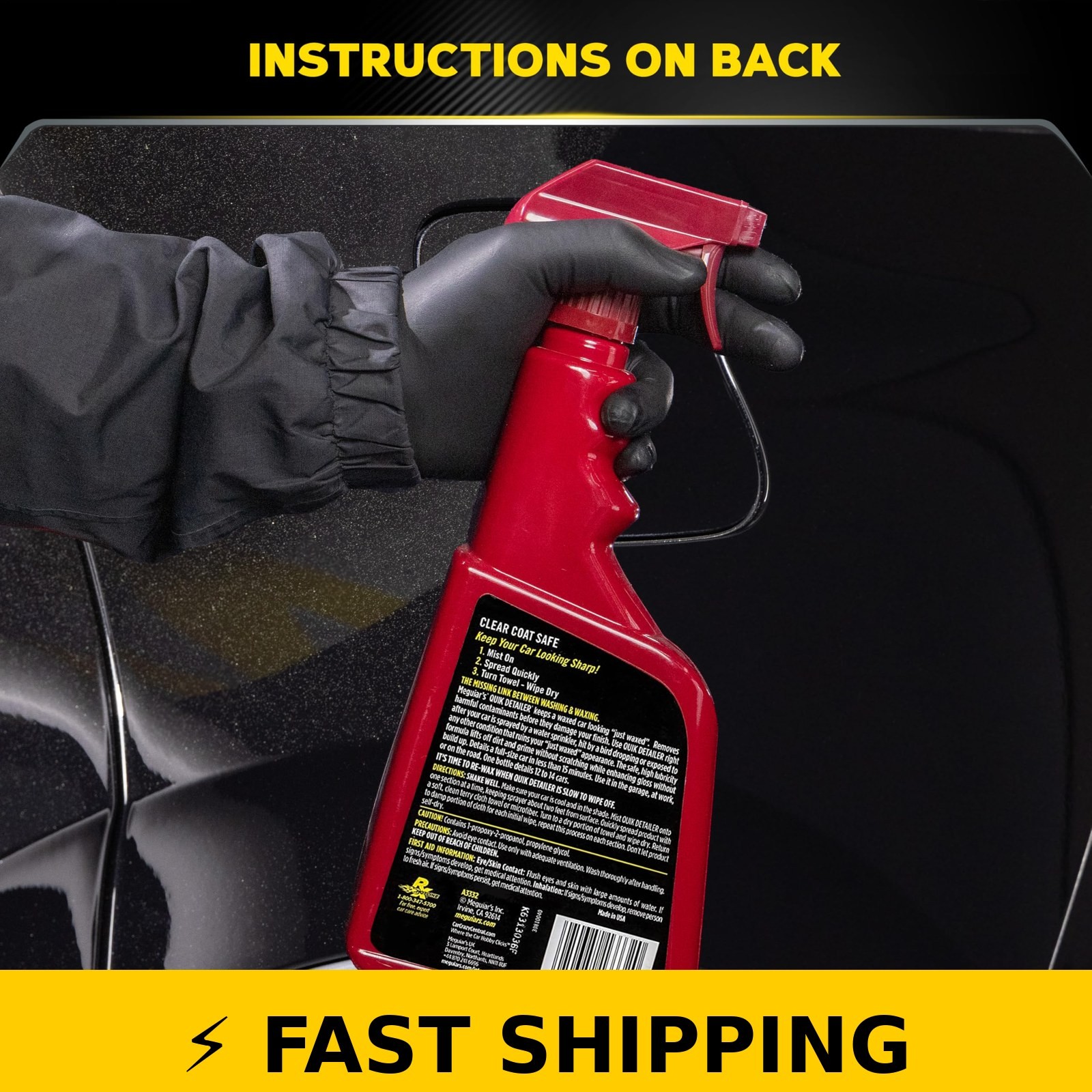 Meguiar’s Quik Detailer Spray 32 oz – Boost Shine & Protect Paint