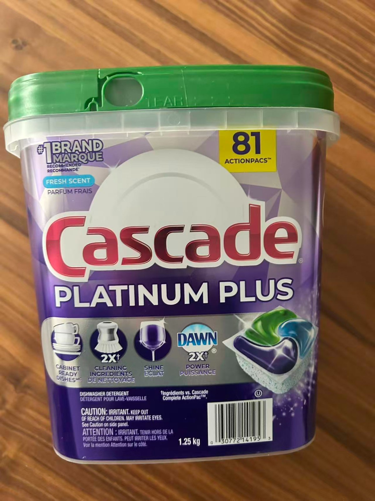Cascade Platinum Plus Dishwasher Detergent Pods Fresh Scent 81 Actionpacks