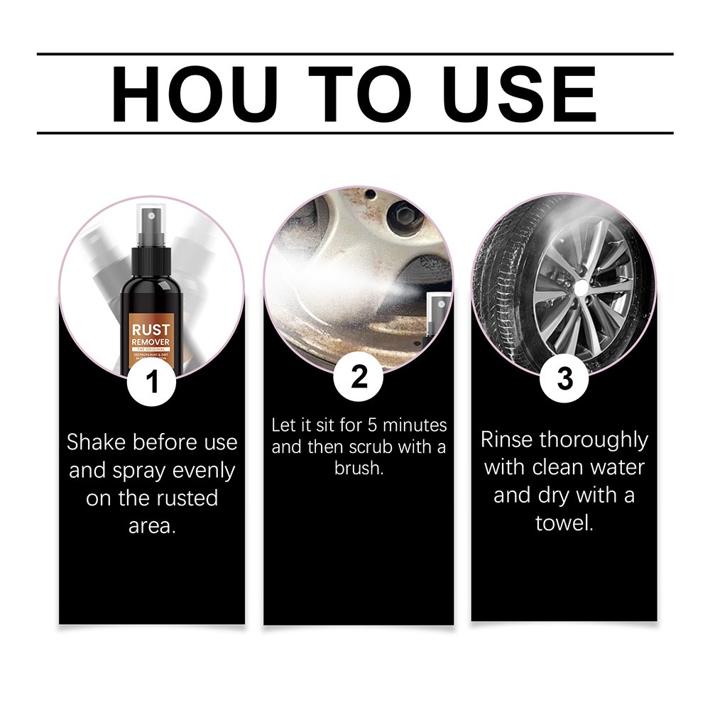 30ml Rust Remover Spray – Fast-Acting Multi-Surface Cleaner | Removes Rust