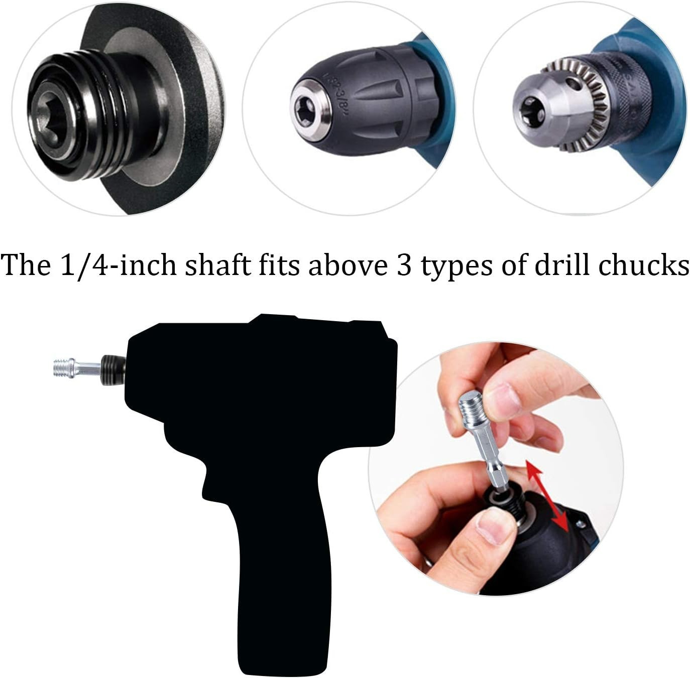 Reusable 4-Inch Drill Power Brush Tile Scrubber – Multiple Surface Cleaning