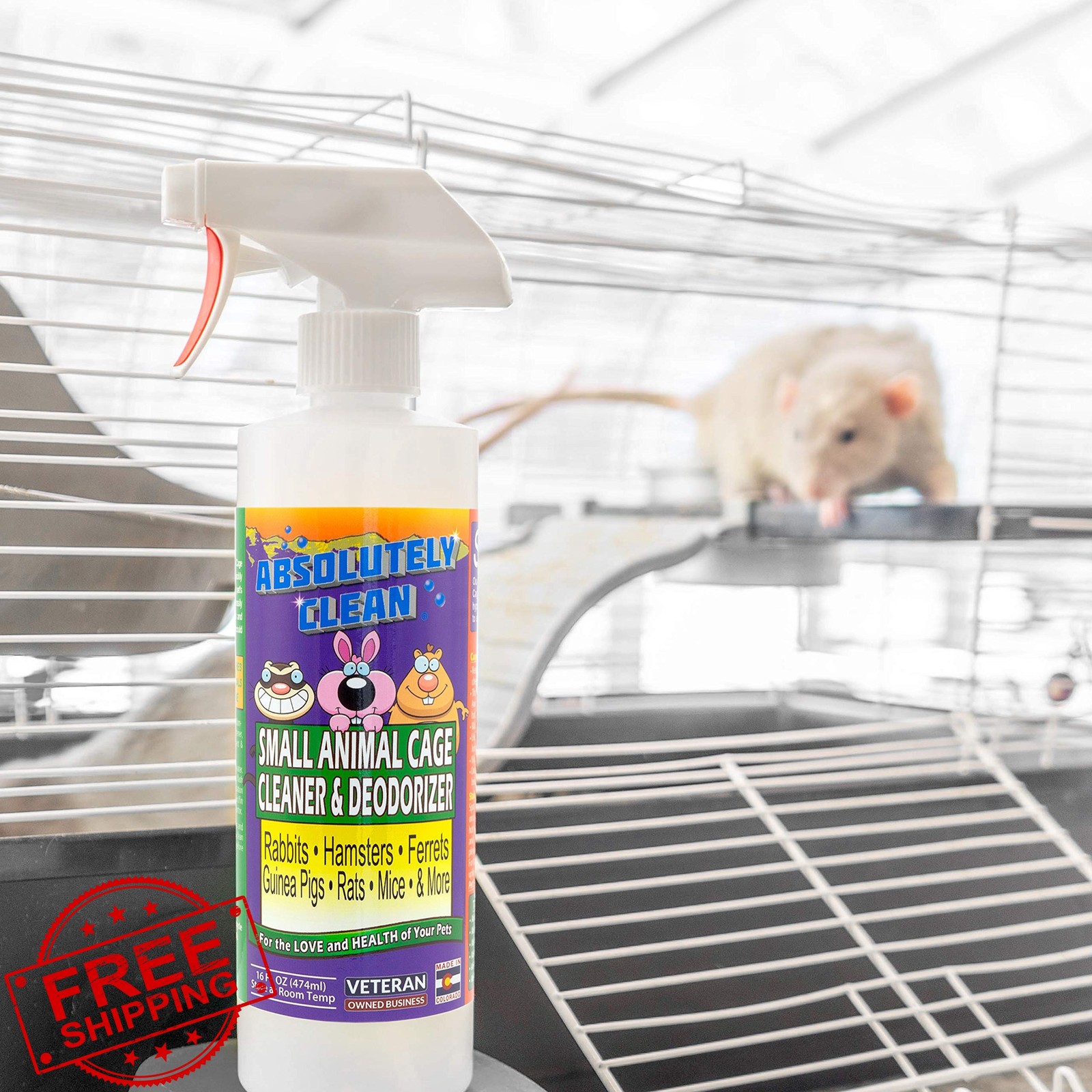 Absolutely Clean Cage Cleaner 16 Fl Oz 6 Pack