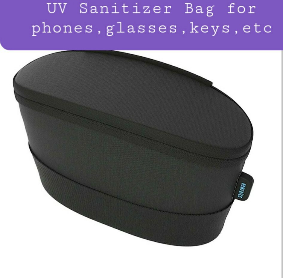 Homedics UV-C Portable, Rechargeable Sanitizer Bag for Phone, Keys, MSRP is $99