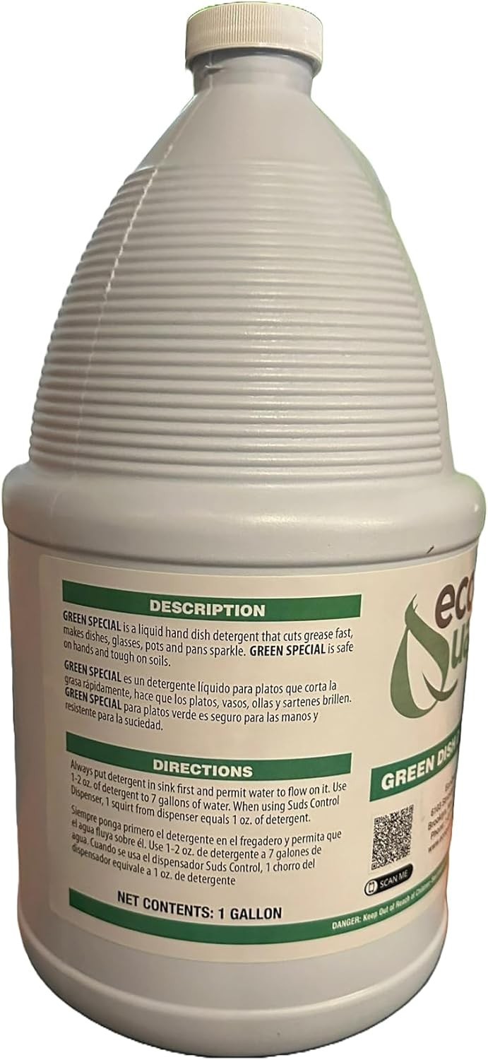 Green Dish Soap Professional Detergent Liquid Pot and Pan Cleaner 1 Pc