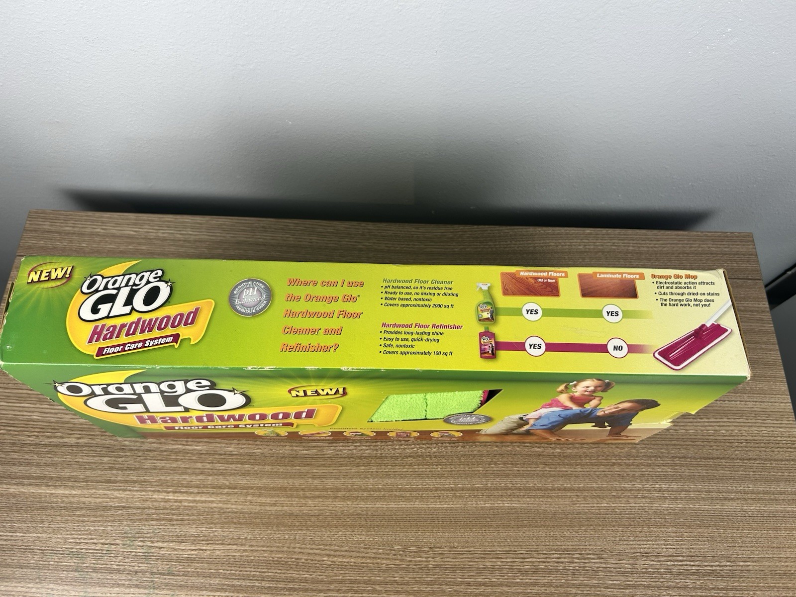 Orange Glo Hardwood Floor Care System Complete Kit New Old Stock 5 PC