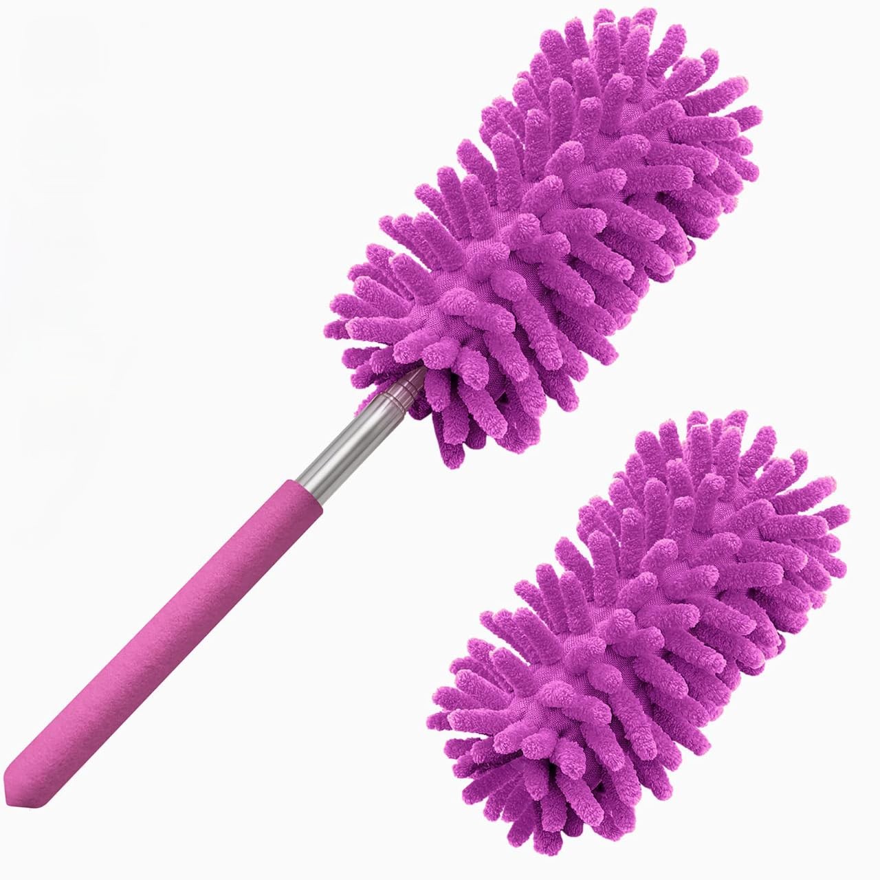 Microfiber Duster for Cleaning, Hand Washable Dusters with 2pcs Replaceable M…