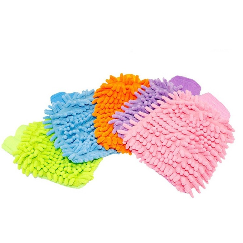Easy Microfiber Car Kitchen Household Wash Washing Cleaning Glove Mit New