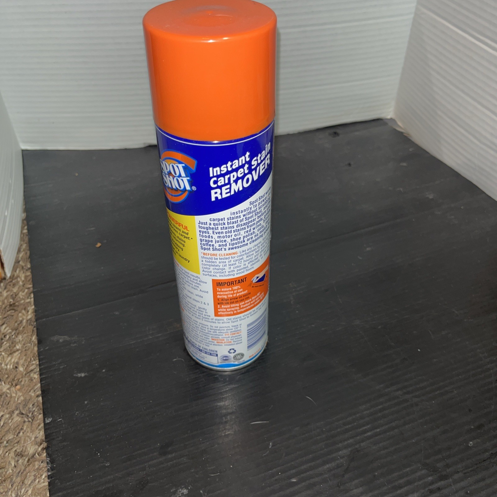 Spot Shot Instant Carpet Stain Remover Aerosol Spray 16oz NOS