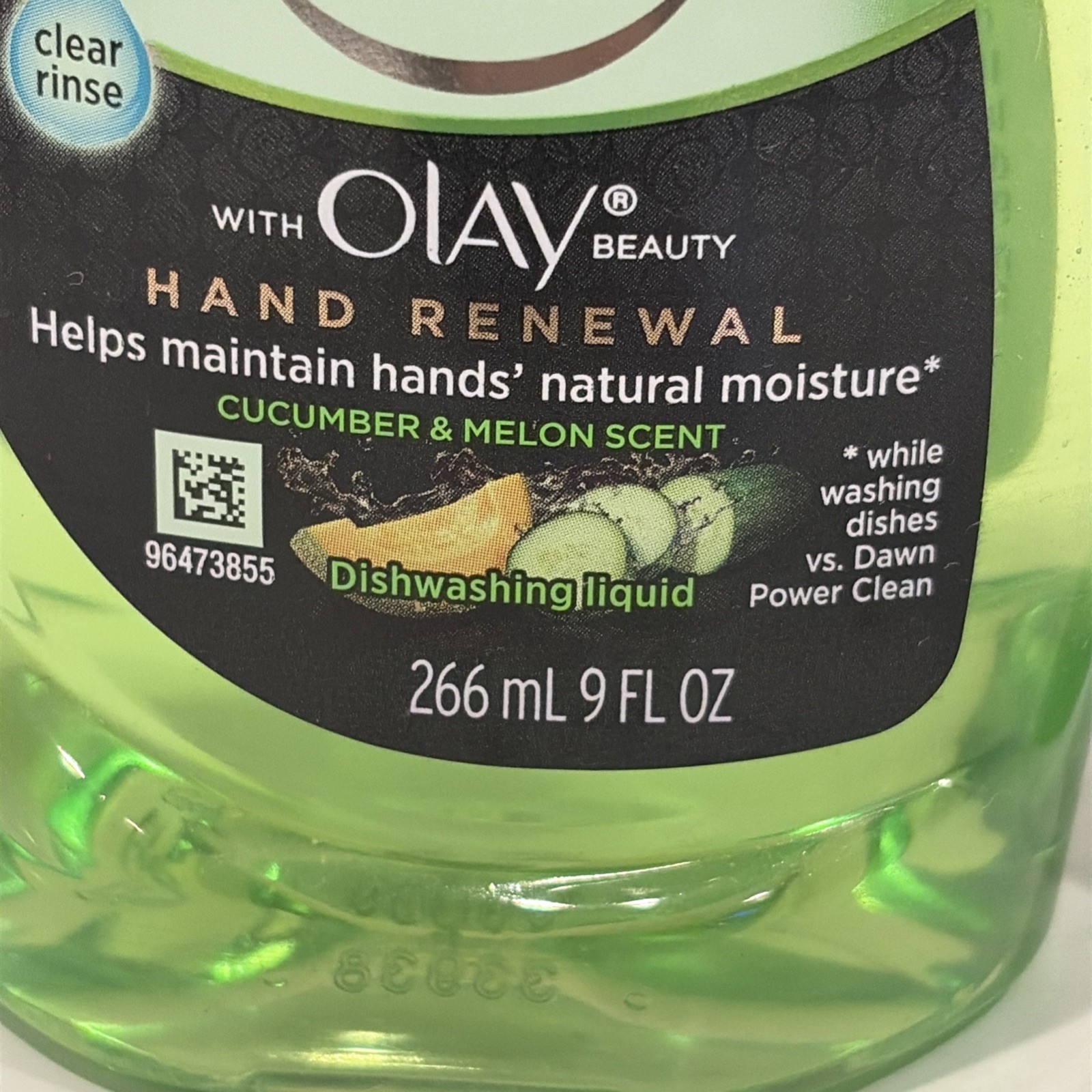 RARE 2 Dawn Dishwashing Liquid Olay Beauty Hand Renewal Cucumber & melon 9 fl oz