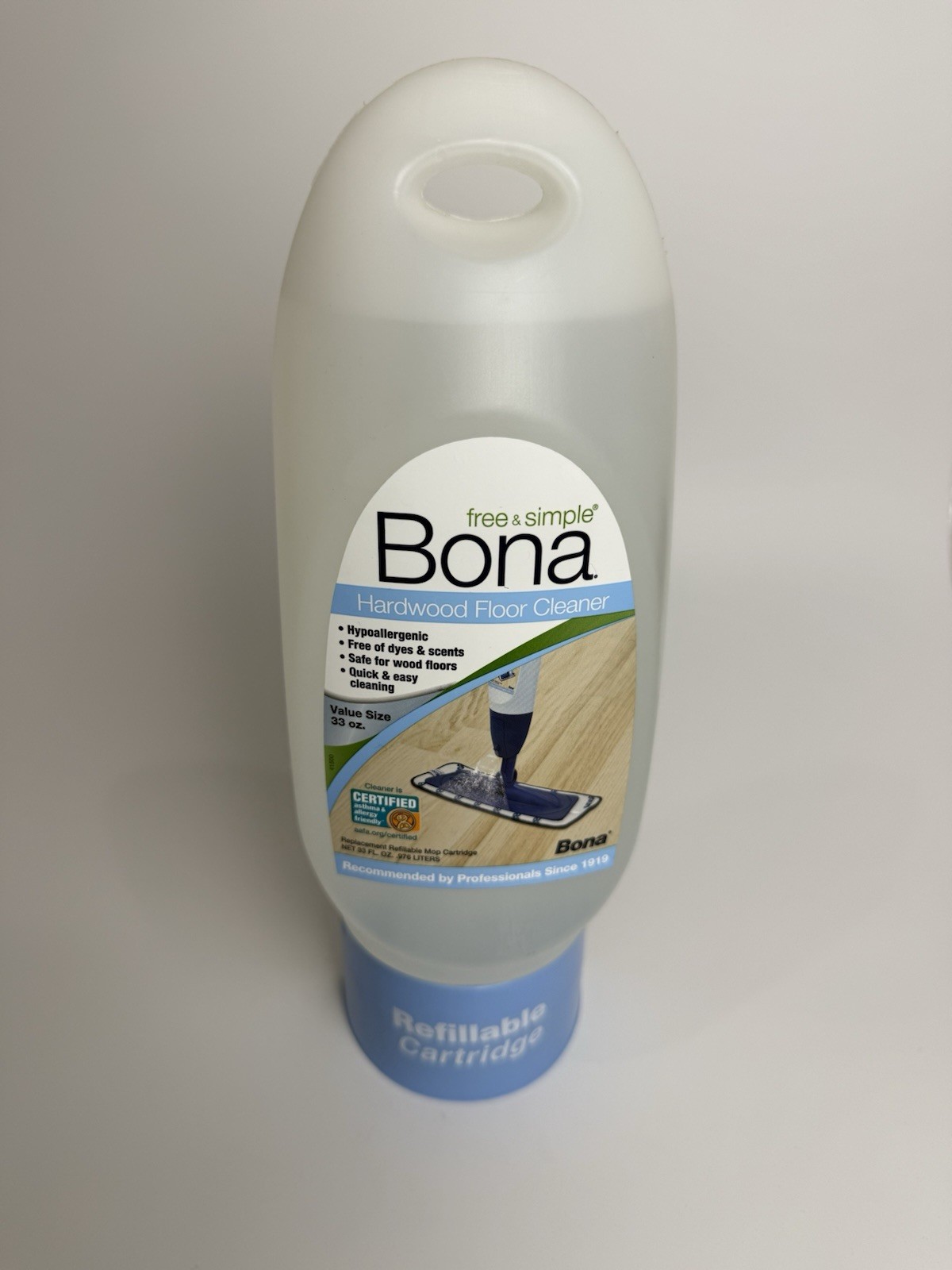 Bona Free & Simple Hardwood Floor Refillable Cleaner Cartridge, 33 oz