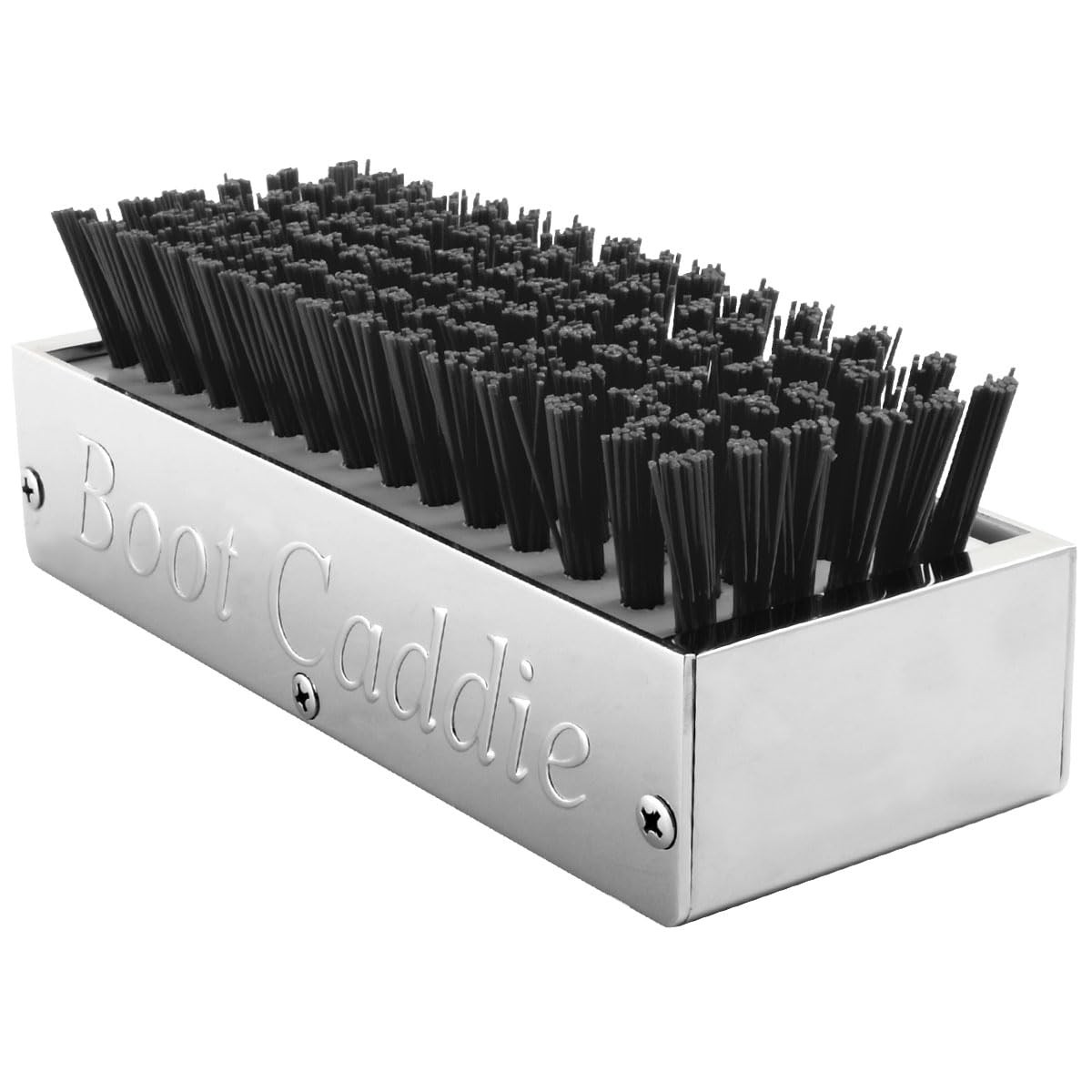 98990 Chrome Aluminum 7-1/2″ (L) x 2-5/8″ (H) x 3″ (D) Boot Caddies Black Brush