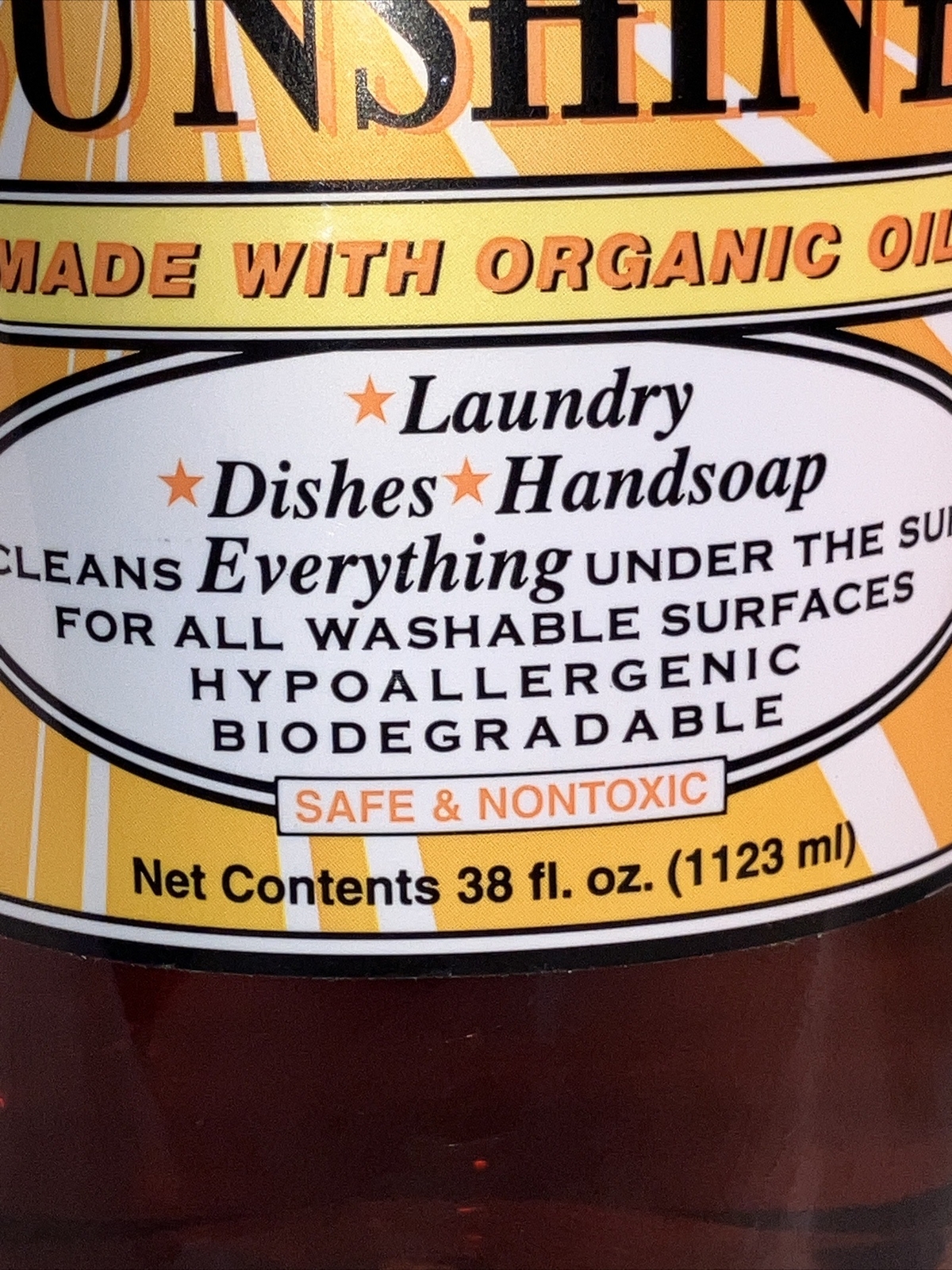 Vermont Soap Organics Liquid Sunshine Made W Organic Oils 38 fl Oz.