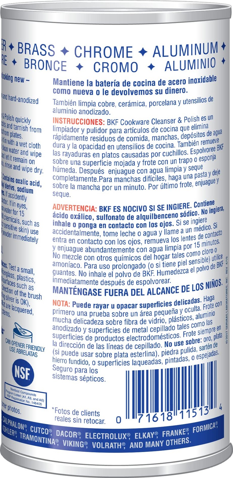 Cookware Cleanser & Polish 12oz – Superior Cleaning for Pots, Pans, and More