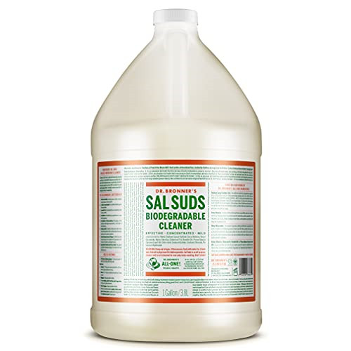 Dr. Bronner’s – Sal Suds Biodegradable Cleaner 1 Gallon – All-Purpose Cleaner,