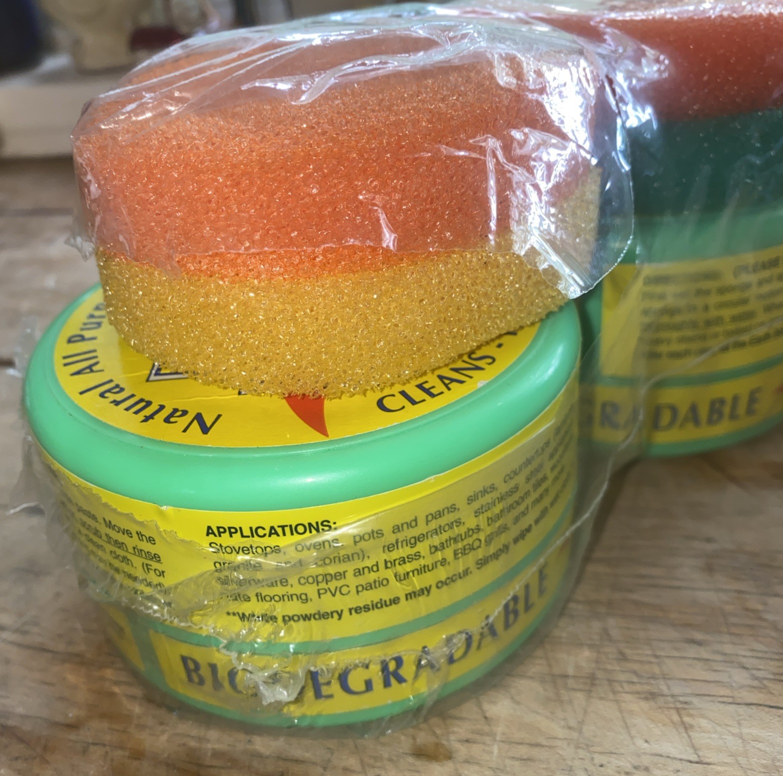 New Lot Of 3 Earth Brite Natural All Purpose Clay Based Cleaner Citrus 10.5 oz