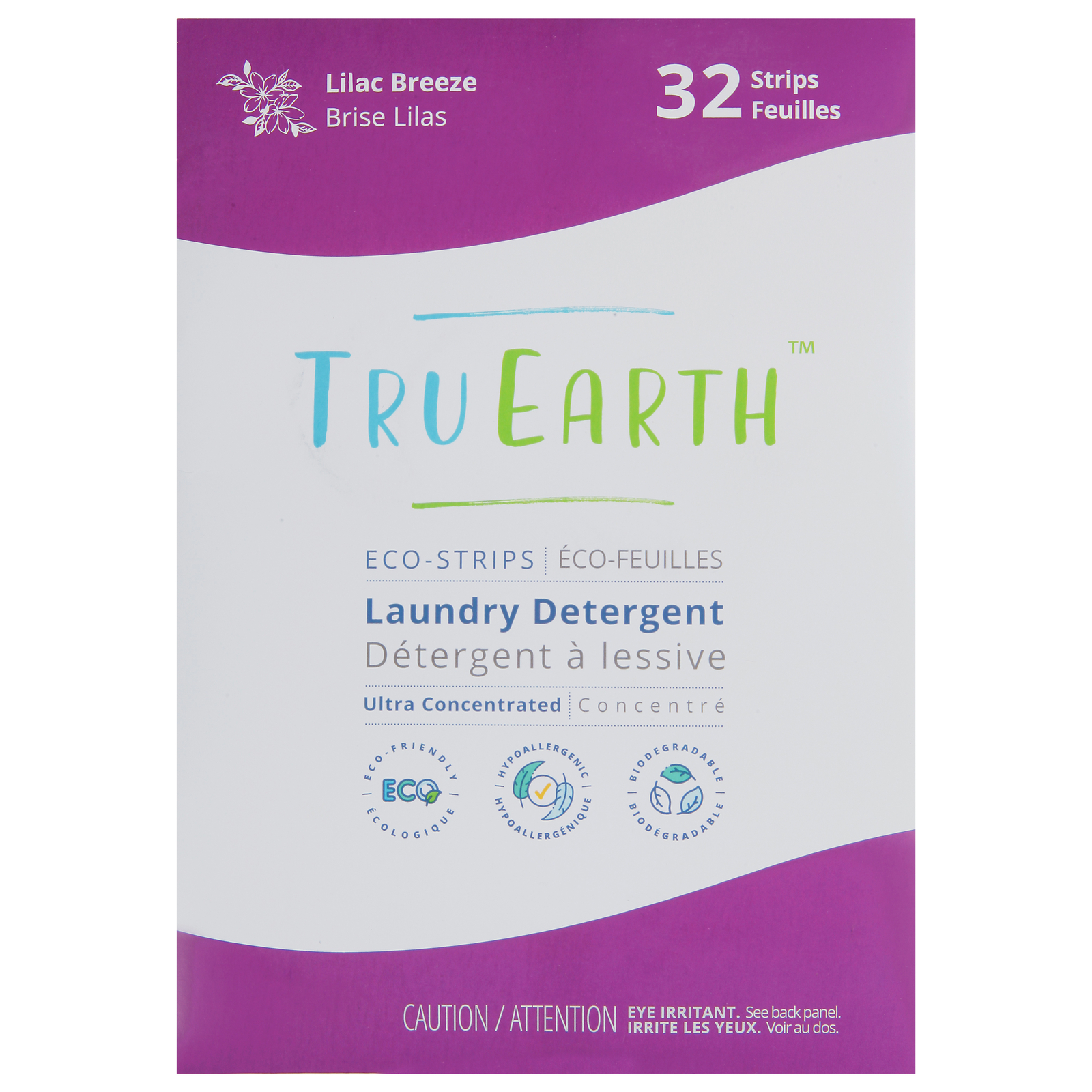 Tru Earth Lavender Laundry Detergent Strips 32 ct Pack of 12